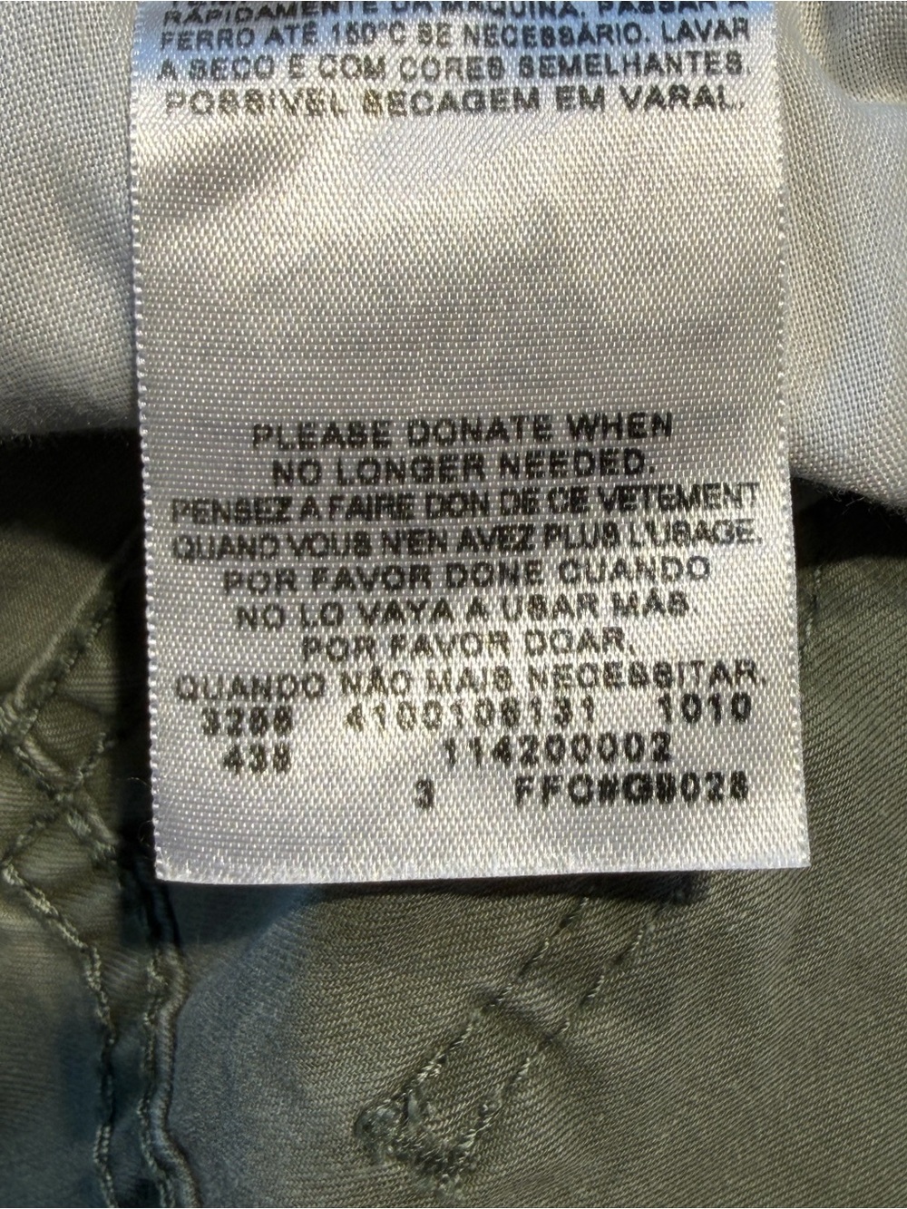 Y2K 2000’s Levi's Low Rise Baggy Cargo Capri Crop Pants Army Green Sz 13 - Picture 13 of 14
